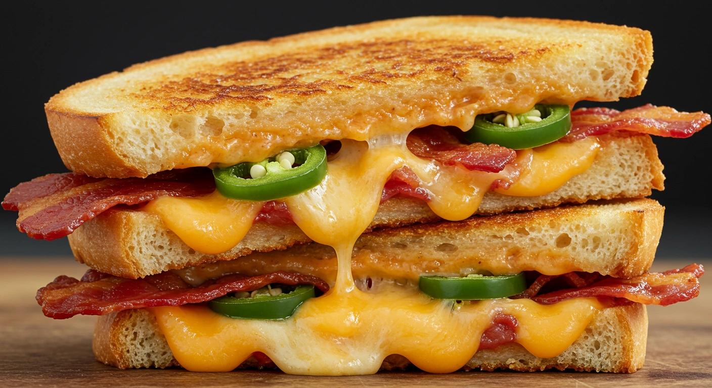 Spicy Bacon Grilled Cheese
